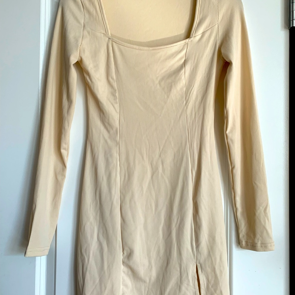 Tan/cream mini dress